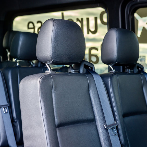 view of seats inside vehicle interior