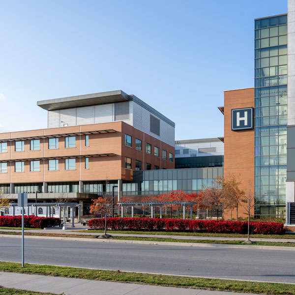 view of hospital building from across street